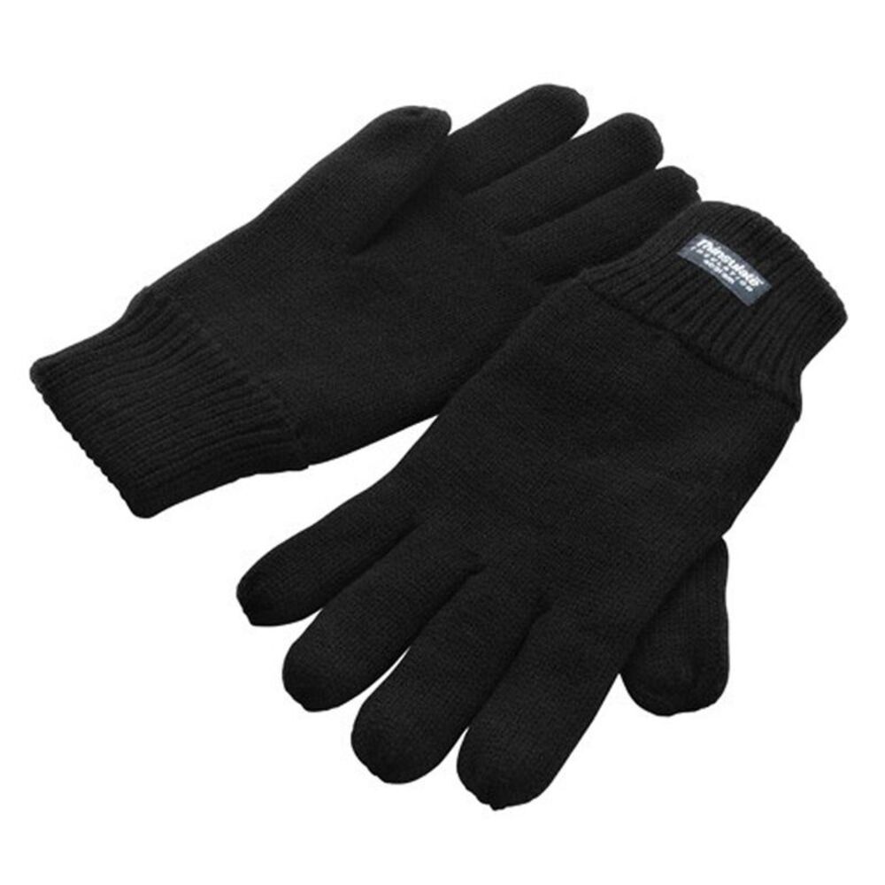 Result Winter Essentials Unisex Adult Lined Thinsulate Winter Gloves / Black